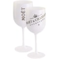 Miniatyrbild 3 av 3: 2st Plast Vin Party Vit Champagne Moet Glas