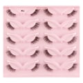 Miniatyrbild 1 av 11: Halvfransar Naturligt utseende Wispy Cat-Eye Ögonfransar 3 lösögonfransar Fluffy-Soft 10 Par Faux Mink Fake Lashes Sets D