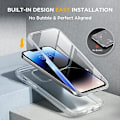 Miniatyrbild 3 av 8: Miracase Glass Series Designad för iPhone 14 Pro Max Case 6,7 tum, [2023 Upgrade] Bumper Case med inbyggd 9H härdat glas Scr Matte Clear