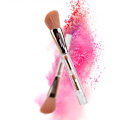 Miniatyrbillede 7 af 11: Fire-i-én makeupbørste Multifunktionel integreret børste Konturbørste Løst pudderbørste Honningpudderbørste til kvinder 3 in 1