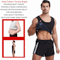 Miniatyrbild 3 av 5: Män Slimming Body Shaper Gynecomastia T-shirt Kompressionshållningskorrigeringsväst 2023 Ny Silver 4XL-5XL