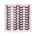 Pikkukuva 10 / 11: Tekoripset Irtoripset Cat-Eye Ripsienpidennykset Tekominkkiripset Luonnollisen näköiset Muhkeat Wispy-ripset, jotka näyttävät pidennyksiltä 8