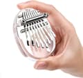 1 Styck (Klar Dropp) 8-Tons Kalimba, Limba, Instrument för Barn, Finger