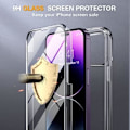 Miniatyrbild 4 av 6: Miracase Glass Series Designad för iPhone 14 Pro Max Case 6,7 tum, [2023 Upgrade] Bumper Case med inbyggd 9H härdat glas Scr Clear-A