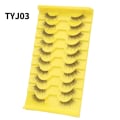 Miniatyrbild 7 av 11: 10 par halvfransar med tydliga band Wispy ögonfransar Naturligt utseende 3D-fransar Korta at-Eye-fransar falska-ögonfransar C