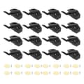16PCS Universal Hat Rack Display Hooks for Wall Home - Black Adhesive