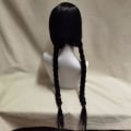 Pikkukuva 7 / 11: Lasten Tyttöjen Keskiviikko Addams Peruukki Pitkä Suora Keskijakaus Lämpö R blackB no bangs
