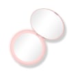 Miniatyrbillede 1 af 5: Spejl Bærbar makeupspejl med LED lysring lille skønhedsforstørrelsesglas fyldlys lysbælte powder