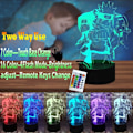 Miniatyrbild 2 av 7: Naruto Kakashi Uchiha Sasuke 3D Illusion Night Light Lamp Sm