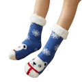 Miniatyrbild 1 av 5: 1 par Golvstrumpor Sherpa Foder Förtjockad Stretchy Soft Comforta Blue