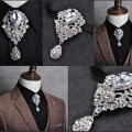 Miniatyrbild 5 av 5: Ny Rhinestone Bolo fluga High-end lyxgåvor koreansk version A3