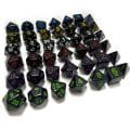 Miniatyrbillede 6 af 11: 7 stk. DND polyedriske terninger RPG-terninger til Dungeons & Dragons, Pathfinder-MTG, D&D rollespil, sæt Green