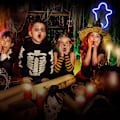 Miniatyrbild 5 av 5: Halloween neonskylt Halloween dekoration neonljus LED skylt för väggdekor för halloweenfest Barngåva Vardagsrum Sovrum Födelsedag Bar blå