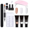 Miniatyrbild 4 av 8: Set Professionell nail art med UV-lampa för kvinnor tjejer 01 Eleven pieces
