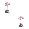 Pikkukuva 4 / 5: 1/2/3/5 Onnenpuu Kodin sisustus Hieno käsityö ja luonnollinen amethyst+amethyst 13cm 2PCS