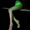 Miniatyrbillede 5 af 5: Lysende Glødende Netstrømper Glow In The Dark Netstrømpe Cyan ONESIZE