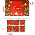 Miniatyrbild 2 av 5: Waschbares Weihnachts-Tischset, Weihnachts-Tischset,