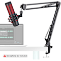 Miniatyrbild 3 av 5: Mikrofonstativ - Professionellt stativ för HyperX QuadCast S kondensatormikrofon