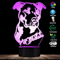Miniatyrbild 2 av 8: 3D American Smart Flexibel Pit Bull Terrier Barnrumsbord L