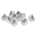 Miniatyrbillede 5 af 5: 10 stk. aluminium retvinklet stik 3D-printer 2020 ekstruderingsprofil EU-standardkode T-type