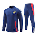 Miniatyrbillede 1 af 2: 2425 Ny halvlynlås fodboldtræningstøj efterår vinter sæt til voksne og børn Spanien/kongeblå Spain/royal blue qd Spain/royal blue 2XL