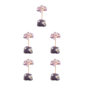 Pikkukuva 2 / 5: 1/2/3/5 Onnenpuu Kodin sisustus Hieno käsityö ja luonnollinen amethyst+amethyst 13cm 5PCS