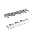 Miniatyrbild 8 av 9: Kryddhylla - Plats för 20 burkar - Hållare för Kryddburkar gray