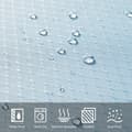Stor duschdraperi, mögelresistent, polyestertyg, vattentät