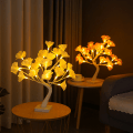 Miniatyrbilde 3 av 4: 1. 17,7\"/45CM fiberoptisk blomstertre LED-lys juledekorasjon