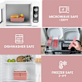 Miniatyrbillede 4 af 4: Madkasse, dobbelt stabelbar Bentobox-beholder til måltidsforberedelse med bestik, forseglet friskopbevaringsboks, alt i én