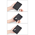 Miniatyrbild 7 av 8: RFID-blockerande kreditkortshållare för män Plånbok i äkta läder f A3