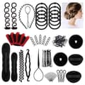 Hårstyling Set Hårstylinghjälp Set, Håraccessoarer DIY Kit Hårflätningsverktyg