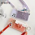 Miniatyrbilde 3 av 4: Cartoons 3d Bow Wallet Lanyard Mykt phone case for Iphone 12 Pro Max Mini X Xr Xs 11 Pro Max 6s 7 8 Plus Se 2020 Cute Cover