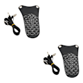 Miniatyrbild 2 av 5: 1/2 saxpåse PU-läder med justerbart axelbälte Black 2PCS