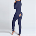 Miniatyrbild 1 av 5: utt Flap Underkläder Jumpsuit Dam Onesie Pyjamas ack utton-dow B S