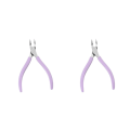 Miniatyrbillede 3 af 5: 1/2/3/5 Rustfrit stål Neglebåndssaks Anti Slip Silikone Purple 11 x 6.8cm 2Set