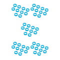 Miniatyrbilde 3 av 5: 1/2/3/5 10x Barber Frisør Saks Fingerring Light Blue 10 pcs 5PCS