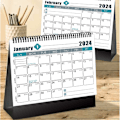 Miniatyrbild 4 av 4: 2024 Standing Flip Desk Calendar, januari 2024 till december 2024, 6,9"