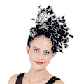 Miniatyrbillede 3 af 5: Kvinder Sort Fjer Pandebånd Fascinator Til Maskerade Karneval Fest