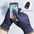 Miniatyrbillede 2 af 5: Vinter -20 grader Kuldetætte skihandsker Herre Vindtætte Vandtætte Hold Varme Handsker Touchscreen Anti Skrid Bløde Fluffy Handsker Grey