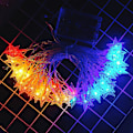 Pikkukuva 4 / 5: Häät Keijuvalot Festons Led String Lights Tähtiseppele Ikkunaverho Sisustus Syntymäpäiväjuhlat Valaistustarvikkeet warm white light 2M
