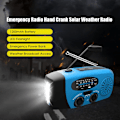 Pikkukuva 2 / 10: Hätätilanteen aurinkoenergialla toimiva käsikampi 1200mAh AM FM NOAA sääradio LED-valo USB-laturi ulkokäyttöön
