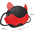 Miniatyrbillede 2 af 5: Børnetaske Mini Cute Little Devil PU Læder Crossbody-taske Mønt Pung Legetøj til drenge Piger Gave (sort) NO:1