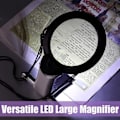 Miniatyrbilde 3 av 5: 2 lupe leseforstørrelsesglass X2 og X6 forstørrelsesglass lysende LED handsfree halsrem for brodering lesebok