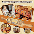 Miniatyrbilde 5 av 5: Nativity kjevle 9 forskjellige mønstre, for å bake kaker
