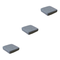 Miniatyrbillede 3 af 5: 1/2/3/5 Vaskbart Støvtæt Betræk Stilfuldt og praktisk Grey 10cm 3PCS