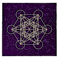 Miniatyrbild 1 av 11: Metatrone's Cub Crystal Grid Altare Tarotduk Duk Sammet Astrologi Tarot Spådomskort Bordsduk Gobeläng 60*60cm