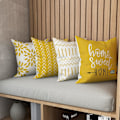 Miniatyrbild 3 av 7: Kuddfodral 18x18 set om 4, modernt cover med soffa, dec