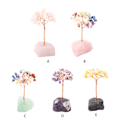 Pikkukuva 4 / 5: 1/2/3/5 Onnenpuu Kodin sisustus Hieno käsityö ja luonnollinen fluorspar+Multicolor 13cm 1 Pc