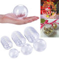 Miniatyrbild 1 av 5: 15 ST Clear Ball Baubles Sphere Tom Fyllbar julgran 30pcs Clear open balls 6CM